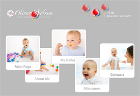 儿童写真flash动画模板